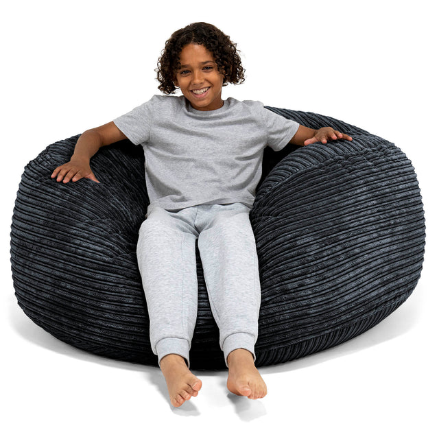 Ultracomfortabele Supersized Kinderzitzak 6-14 jaar oud - Corduroy Baby Blauw 01