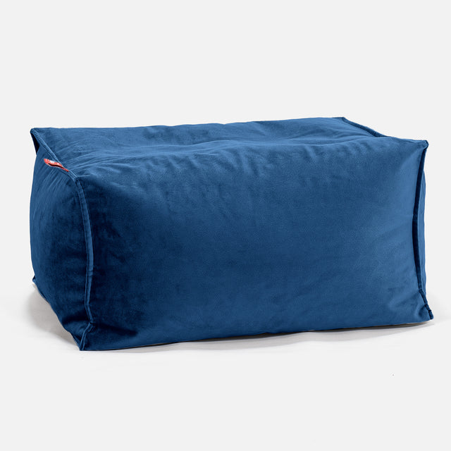 Voetenbank Poef - Fluweel Marineblauw 01