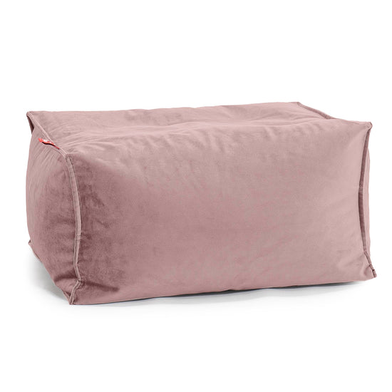 Voetenbank Poef - Fluweel Roze 01