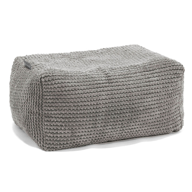 Voetenbank Poef - Pompom Antraciet 01