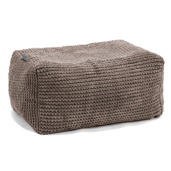 Voetenbank Poef - Pompom Chocolade 01