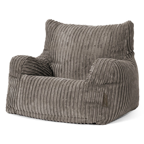 Zitbankfauteuil voor Tieners 6-14 jaar oud - Corduroy Graphite Grijs 02