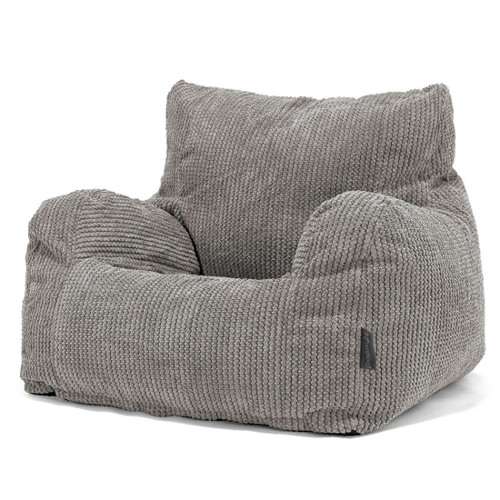 Zitbankfauteuil voor Tieners 6-14 jaar oud - Pompom Antraciet 02