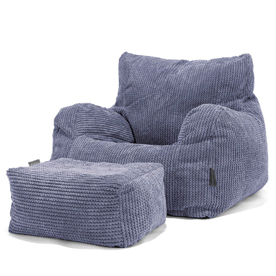 Zitbankfauteuil voor Tieners 6-14 jaar oud - Pompom Paars 03