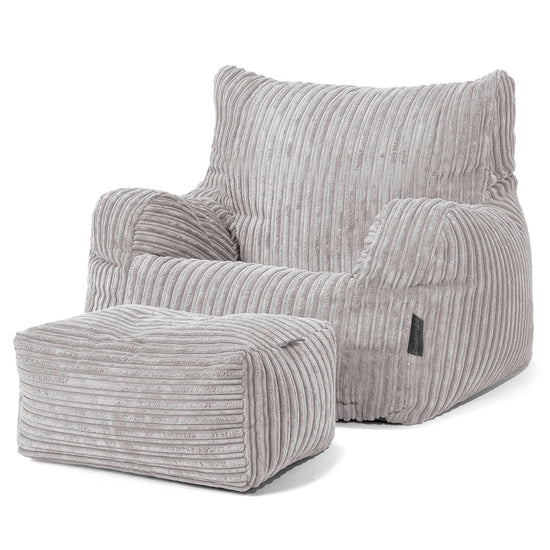 Josephine Zitzak Fauteuil - Corduroy Zilvergrijs 02