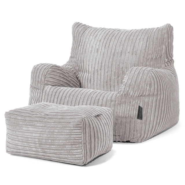 Josephine Zitzak Fauteuil - Corduroy Zilvergrijs 02