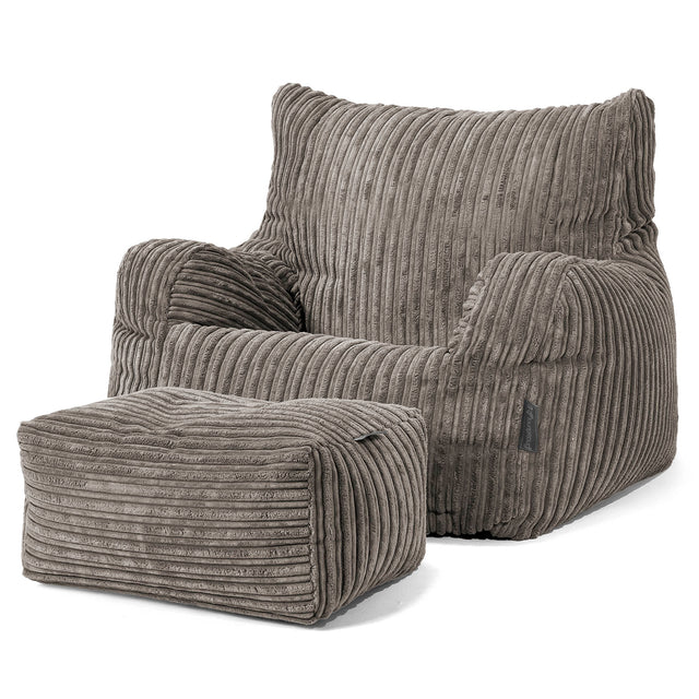 Josephine Zitzak Fauteuil - Corduroy Graphite Grijs 02