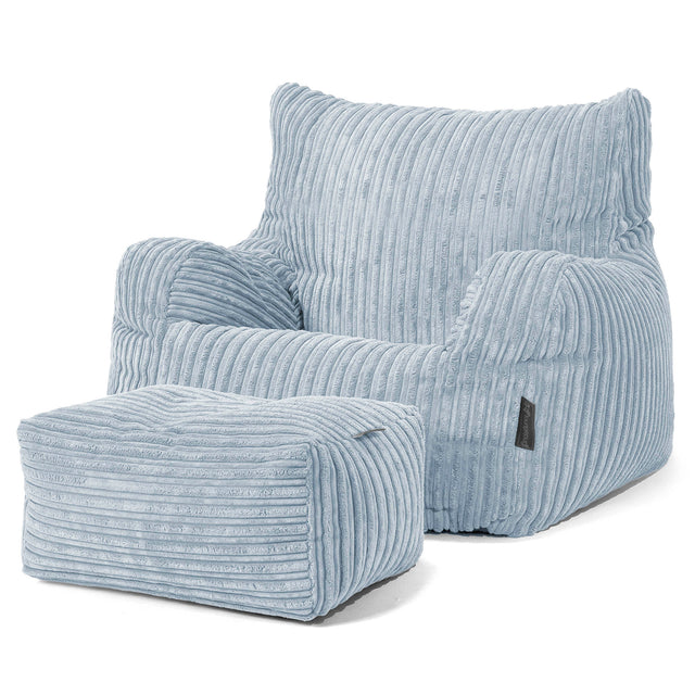 Josephine Zitzak Fauteuil - Corduroy Baby Blauw 02