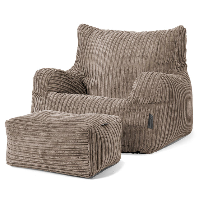 Josephine Zitzak Fauteuil - Corduroy Beigegrijs 02