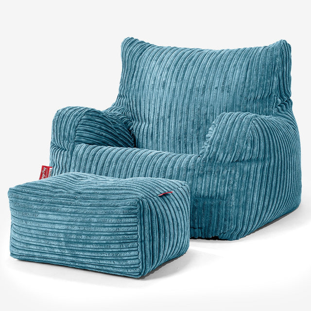 Josephine Zitzak Fauteuil - Corduroy Petrol 02