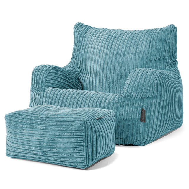Josephine Zitzak Fauteuil - Corduroy Petrol 02