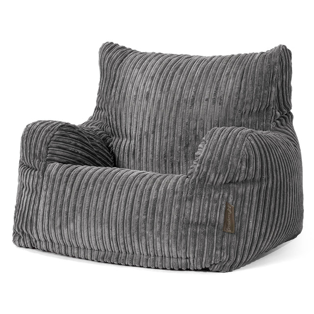 Zitzak Fauteuil - Corduroy Steelgrijs 01