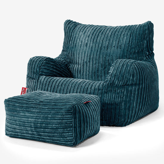Josephine Zitzak Fauteuil - Corduroy Teal 02