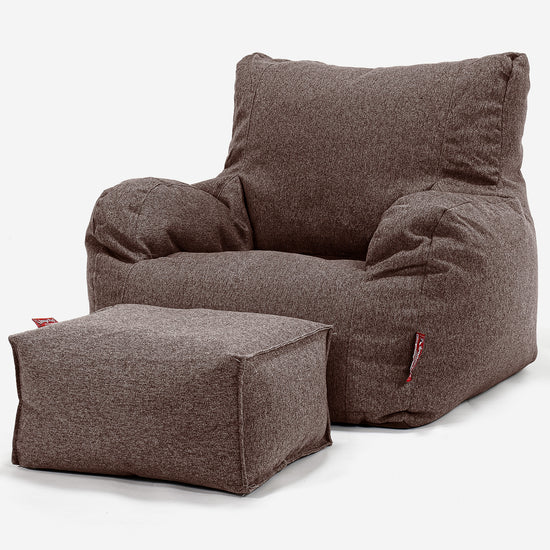 Zitzak Fauteuil - Interalli Wol Bruin 02