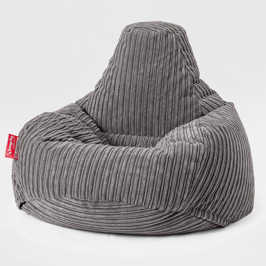 Druppelvormige Zitzakstoel - Corduroy Graphite Grijs 01