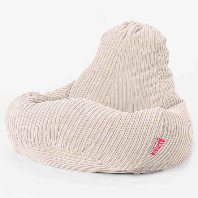 Gamezitzakstoel Ultra Lux - Corduroy Ivoor 01