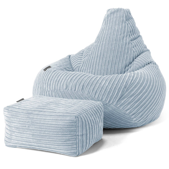 Zitzak Gaming Stoel - Corduroy Baby Blauw 01