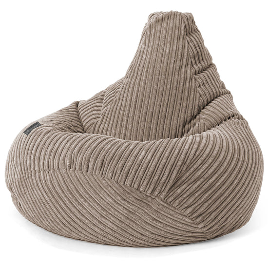 Zitzak Gaming Stoel - Corduroy Beigegrijs 02