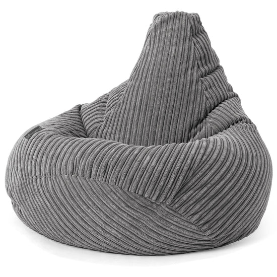 Zitzak Gaming Stoel - Corduroy Steelgrijs 02