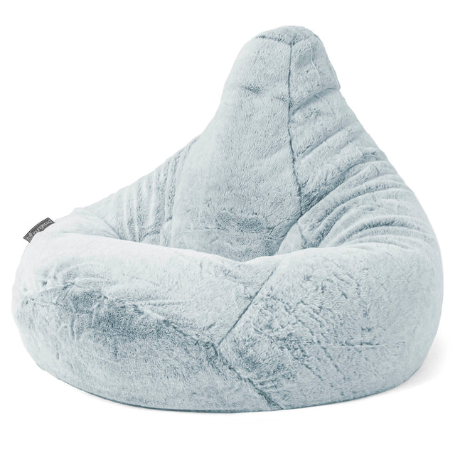 Zitzak Gaming Stoel - Nepkonijnenbont Stoffig Blauw 04