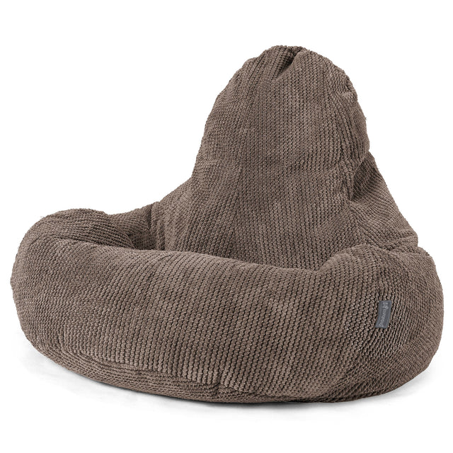 Gamezitzakstoel Ultra Lux - Pompom Chocolade 01