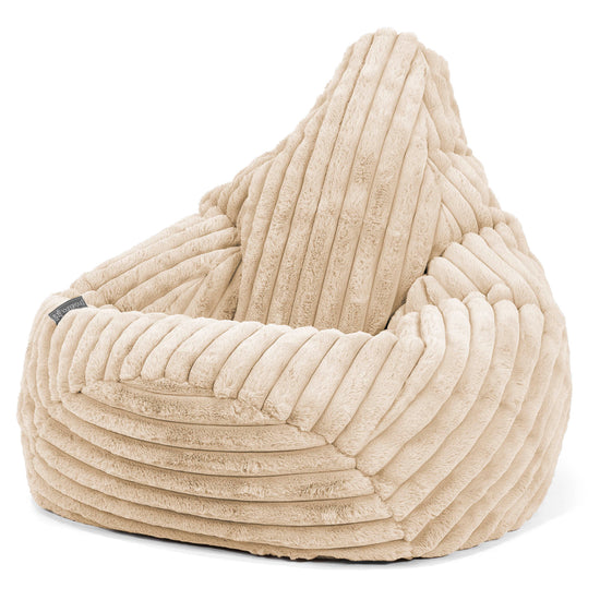 Zitzak Gaming Stoel - Ultra Pluche Corduroy Crème 02