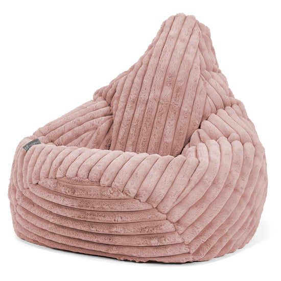 Zitzak Gaming Stoel - Ultra Pluche Corduroy Stoffig Roze 02