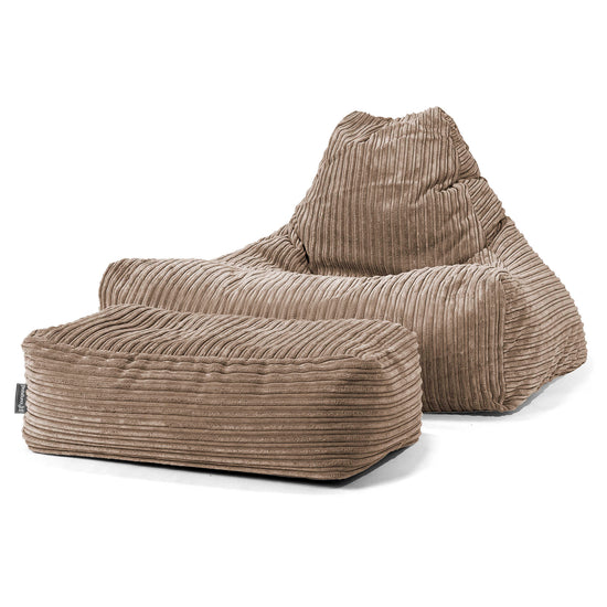 Zitzak Stoel - Corduroy Mocha Bruin 02