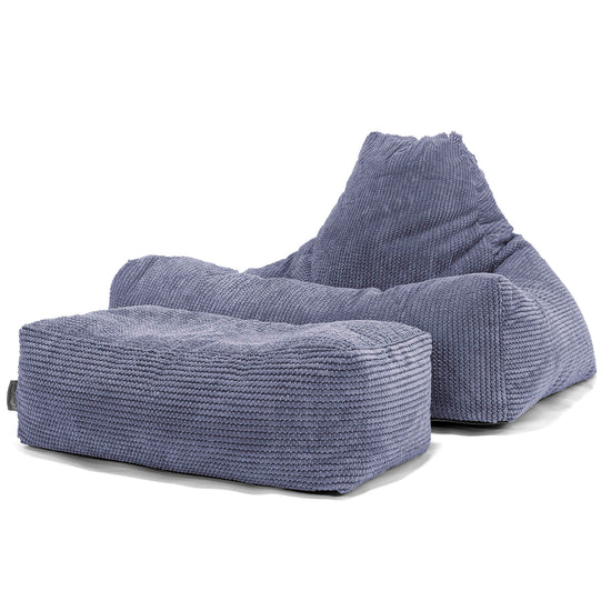 Zitzak Stoel - Pompom Paars 02