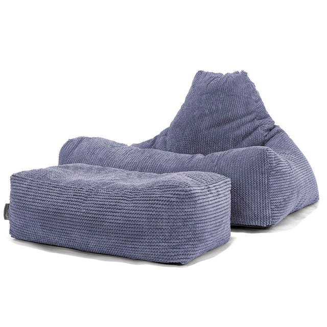 Zitzak Stoel - Pompom Paars 02