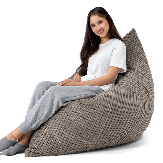 Zitzak Vloerkussen XL - Corduroy Graphite Grijs 04