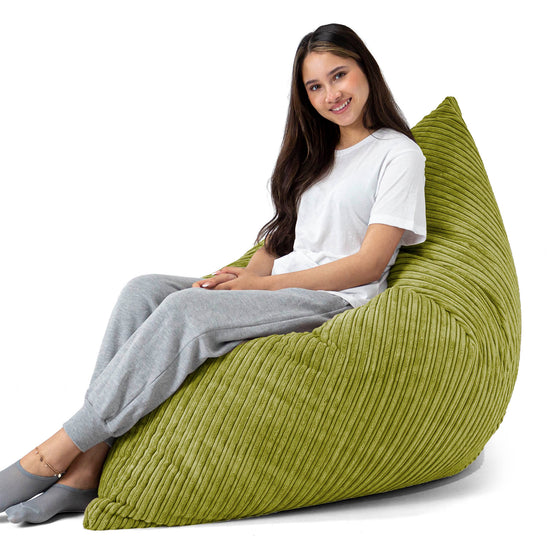 Zitzak Vloerkussen XL - Corduroy Limoengroen 04