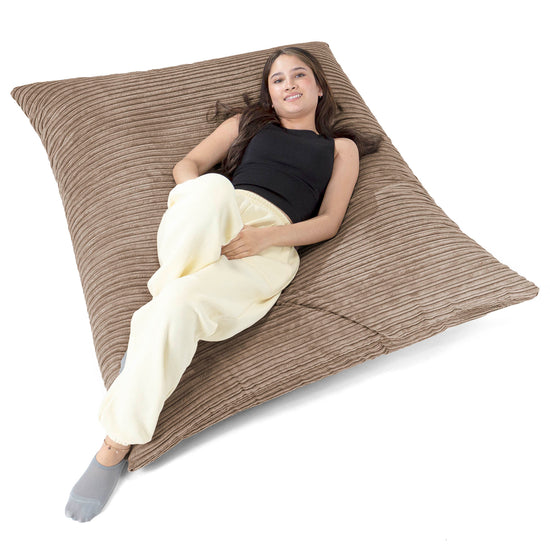 Zitzak Vloerkussen XL - Corduroy Mocha Bruin 03