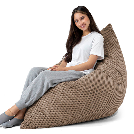 Zitzak Vloerkussen XL - Corduroy Mocha Bruin 04