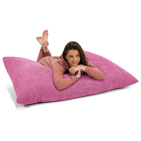 Zitzak Vloerkussen XL - Pompom Roze 03
