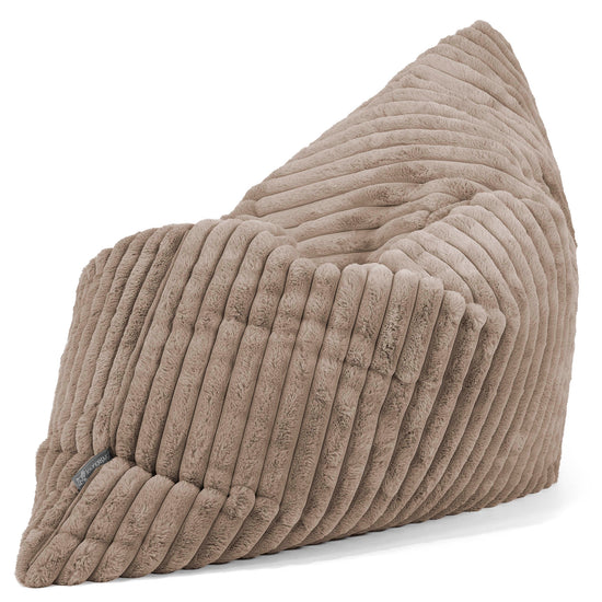 Zitzak Vloerkussen XL - Ultra Pluche Corduroy Mink 02