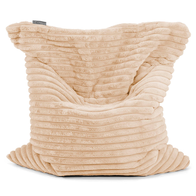 Zitzak Vloerkussen XL - Ultra Pluche Corduroy Perzik 01