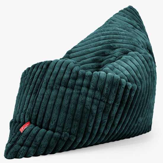 Zitzak Vloerkussen XL - Ultra Pluche Corduroy Teal 02