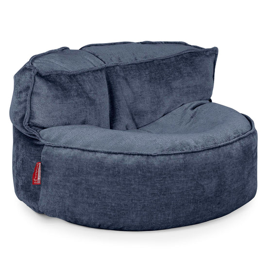 Zitzakbank Chloe - Chenille Marineblauw 01