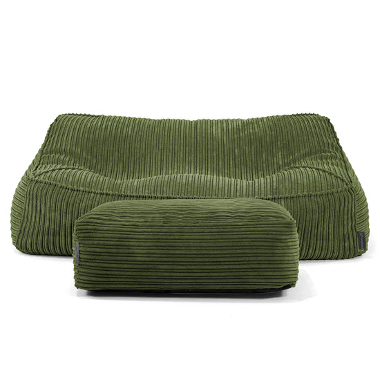 Zitzakbank Sloucher - Corduroy Bosgroen 01