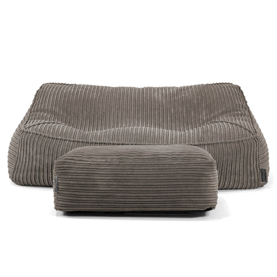 Zitzakbank Sloucher - Corduroy Graphite Grijs 01