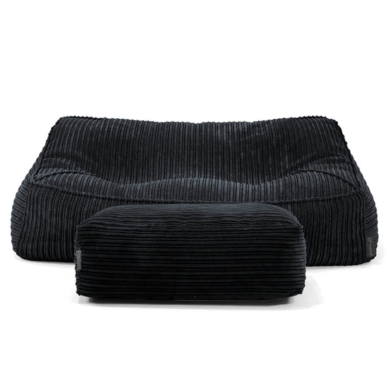Zitzakbank Sloucher - Corduroy Zwart 01
