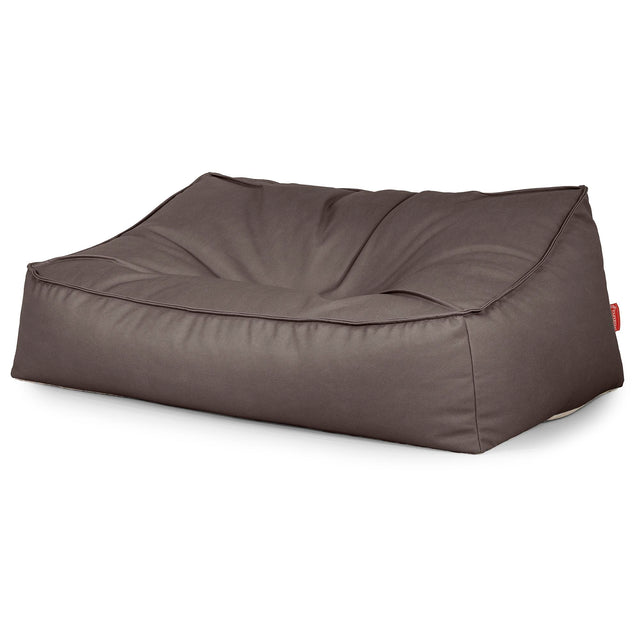 Zitzakbank Sloucher - Veganistisch Leer Chocolade 03