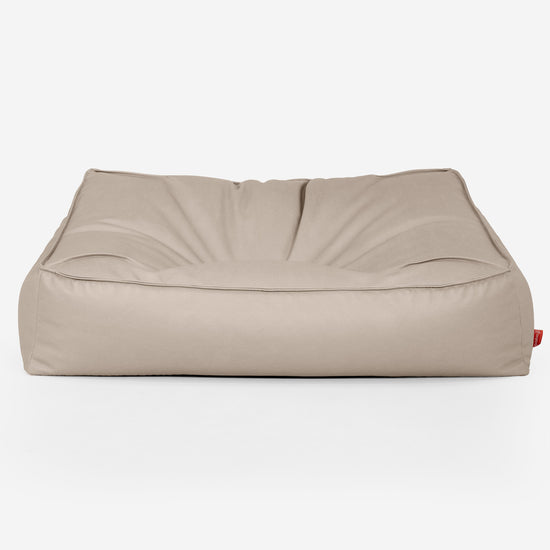 Zitzakbank Sloucher - Veganistisch Leer Ivoor 01