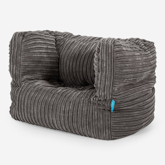Kinder Zitzakfauteuil Albert 1-5 jaar oud - Corduroy Graphite Grijs 02