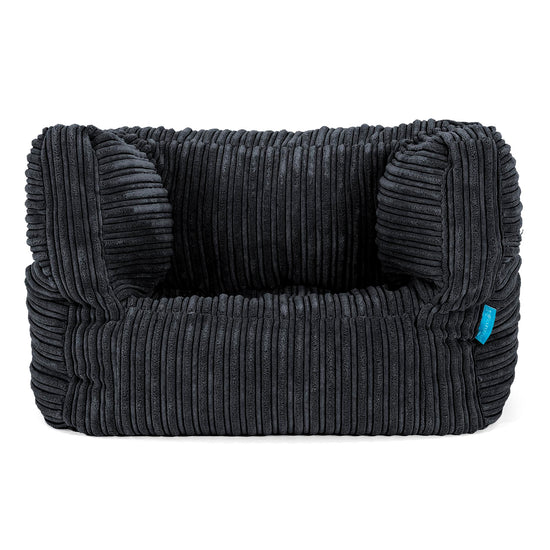 Kinder Zitzakfauteuil Albert 1-5 jaar oud - Corduroy Zwart 01