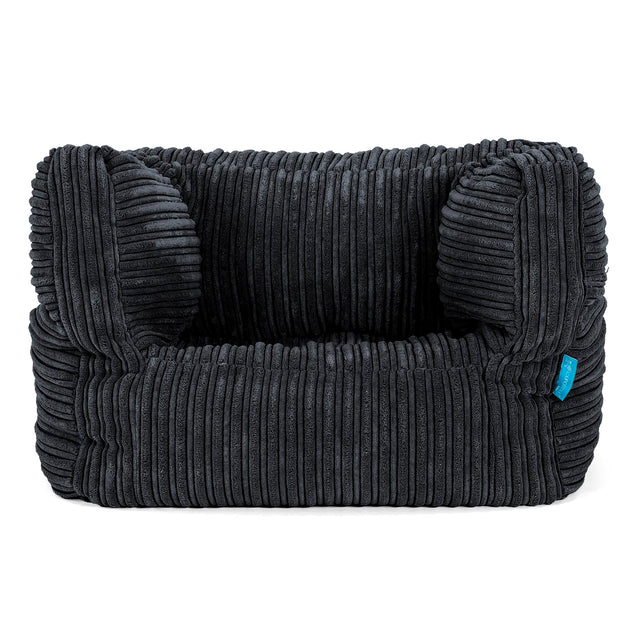 Kinder Zitzakfauteuil Albert 1-5 jaar oud - Corduroy Zwart 01