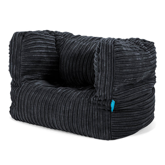 Kinder Zitzakfauteuil Albert 1-5 jaar oud - Corduroy Zwart 02