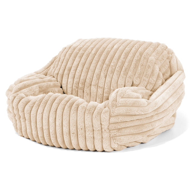 Zitzakfauteuil Sabine - Ultra Pluche Corduroy Crème 02