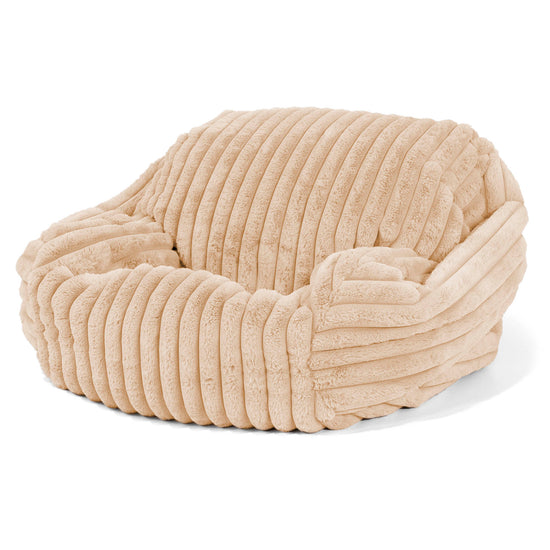 Zitzakfauteuil Sabine - Ultra Pluche Corduroy Perzik 02